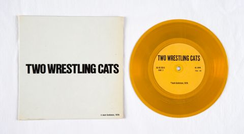 Two Wrestling Cats