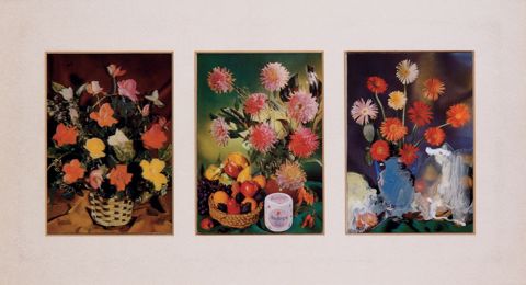 Flower-Piece Postcards a-c